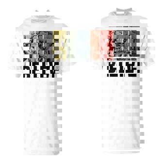 Believe Bigfoot Alien Loch Ness Monster Retro Cryptids T-Shirt | Mazezy