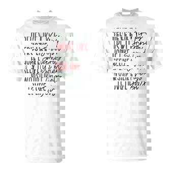 Believe Trust Hope Seek Like Shepherds Christian Christmas T-Shirt | Mazezy