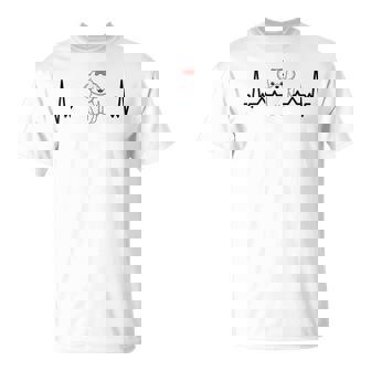 Bichon Frise Heartbeat Divertido Dueño De Perros Bichon Frise Camiseta unisex - Regaloses