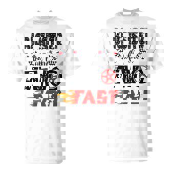 Big Sister Of The Two Fast 2Nd Birthday Boy Racing Car Tank Top T-Shirt | Mazezy