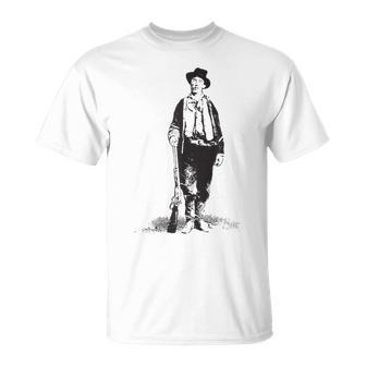 Billy Kid ガンスリンガー ガンファイターヒストリーワイルドウェストギフト Tシャツ - Kawaiitshirt