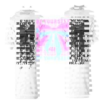 Bisexual Bi Pride Flag Be Yourself They'Ll Adjust T-Shirt | Mazezy