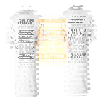 Bite Me Button Works Geologist Geology For Rock Collector Premium T-Shirt | Mazezy