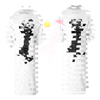 Black Cat No Kings Christmas T-Shirt - Thegiftio