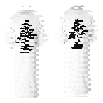 Bonsai Tree Minimalist For Zen Aesthetic Fans T-Shirt | Mazezy