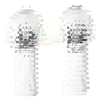 My Book Preference Has Me On The Naughty List Christmas Tree T-Shirt - Monsterry