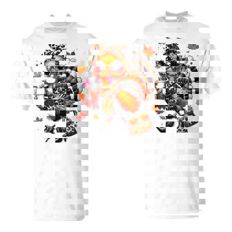 Boujee Turkey Leopard Thanksgiving Fall Chic Turkey Coffee T-Shirt - Monsterry