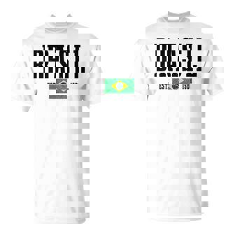 Brasil Est 1500 ブラジル ブラジリアン 国旗 プライド 長袖tシャツ Tシャツ - Kawaiitshirt