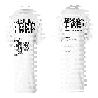 Breaded Geology Teacher Definition Shirt First Day Of School T-Shirt | Mazezy