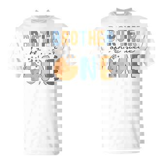 Brother Of The Sweet One Cookies And Milk Birthday Family T-Shirt - Monsterry