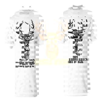 Bruh I'm Double Digits 10Th Birthday Deer 10 Year Old Boys T-Shirt - Monsterry