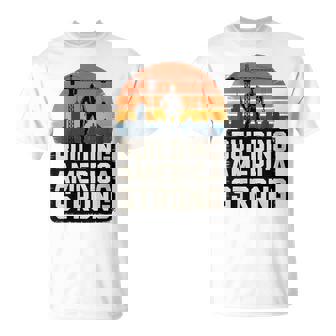 Building America Construction Worker T-Shirt | Mazezy