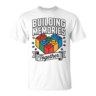 Building Memories Blocks Building Master Builder Bricks Toys T-Shirt - Monsterry