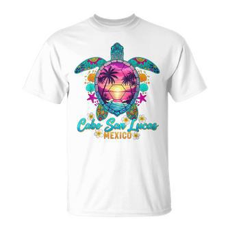 Cabo San Lucas Mexico Sea Turtle Sunset Tropical Beach T-Shirt - Thegiftio