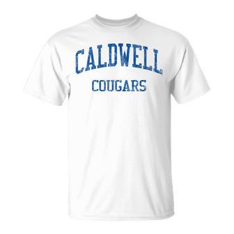 Caldwell High School HS Caldwell ID Vintage Sports T-Shirt | Mazezy