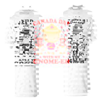 Canada Day Flag With My Gnomies Boys Girls Kids T-Shirt | Mazezy