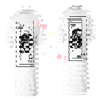 Cancer Astrology Queen Hearts Blackjack Cards Poker T-Shirt | Mazezy