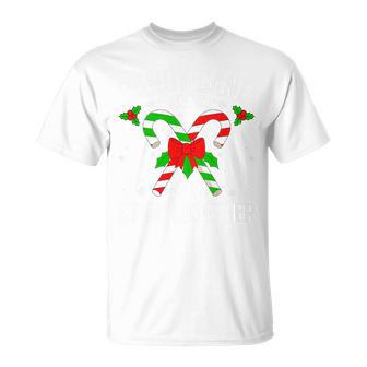Candy Cane Crew We Stick Together Christmas Matching Couples Tri-Blend T-Shirt - Monsterry