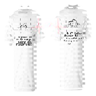 My Car Is My Happy Place Car Guy Racer Auto Mechanic Racer Tank Top T-Shirt | Mazezy