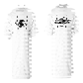 Carpentry Heartbeat Carpenter Handyman Woodworking T-Shirt | Mazezy