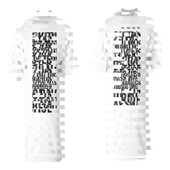 Chemise Humoristique Pour 25E Anniversaireieux Mètre Drôle 25 Ans Cadeaux T-Shirt - Cadeauxyz