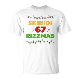 Christmas 67 Skibidi Rizzmas Xmas Rizz Gen Z Slang 6 7 T-Shirt - Thegiftio UK