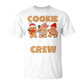 Christmas Cookie Baking Crew Gingerbread Cookie Lover Pajama T-Shirt - Seseable