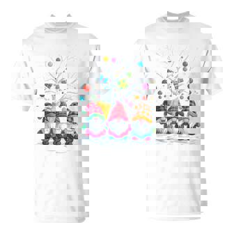 Christmas Gnomes With Presents And Snow Tree T-Shirt - Thegiftio