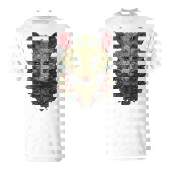 Christmas Opossum Leaves And Berries Forest Animal Aesthetic T-Shirt - Thegiftio