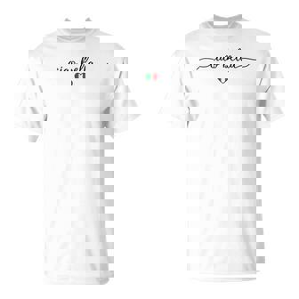 Ciao Bella Italian Flag Heart Italy Souvenir T-Shirt - Thegiftio