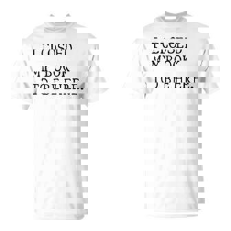 I Closed My Book To Be Here Reading Book Worm Reader T-Shirt | Mazezy