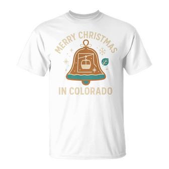 Colorado Bell Ski Lift Christmas Winter Holiday Fun Tri-Blend T-Shirt - Thegiftio UK