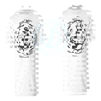 Compass Anchor Maritime With Compass Captain Sailor T-Shirt | Mazezy