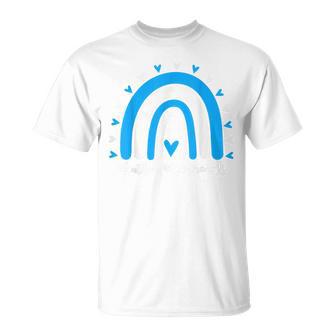 Concientizaciónobre El Autismo Arco Iris En Abril Usamos Azul Autismo Niño Camiseta unisex - Regaloses
