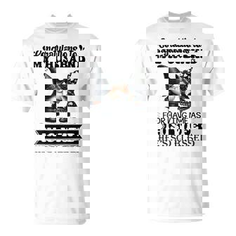 Congratulations To My Husband For Having Me As His Wife T-Shirt | Mazezy