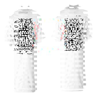 Cool Most Likely To Overshop Holiday Cheer Candy Cane Humor T-Shirt | Mazezy