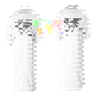 Countries Flags Boys World Maps Kids World Maps Kids T-Shirt | Mazezy