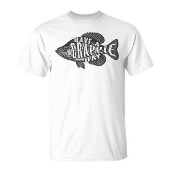 Have A Crappie Day Vintage Fishing Pun T-Shirt | Mazezy