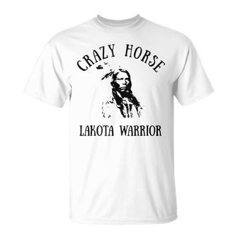 Crazy Horse Lakota Warrior Indian Native American T-Shirt - Thegiftio UK