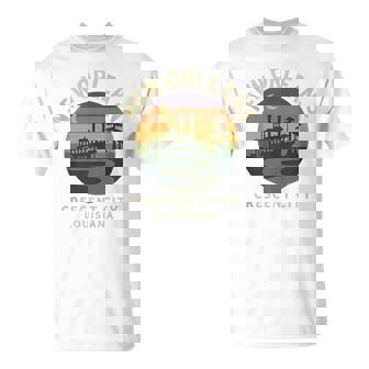 Crescent City Riverboat Shirt New Orleans Bayou Sunset Tank Top T-Shirt | Mazezy