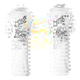 I Crushed Kindergarten Monster Preschool Awesome 1st T-Shirt | Mazezy