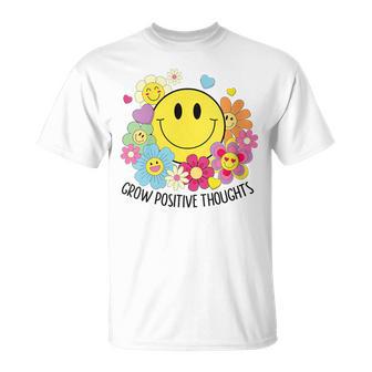 Cultivez Des Pensées Positives Jauneourire Fleurs Enfants Filles T-Shirt - Cadeauxyz