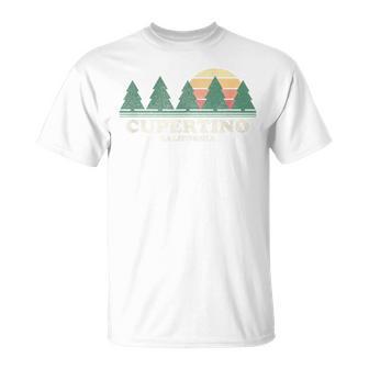 Cupertino Ca ヴィンテージ スローバック レトロ 70年代デザイン Tシャツ - Kawaiitshirt