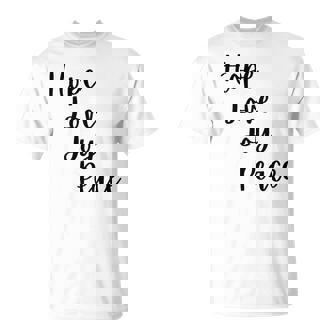 Cute Advent Hope Love Joy Peace Christian Faith Christmas Tri-Blend T-Shirt | Mazezy