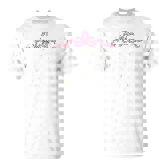 Cute Coffee And Nails Saying Coquette Art Bow T-Shirt | Mazezy