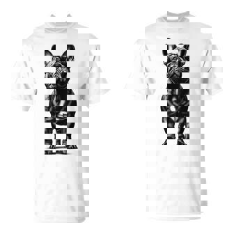 Cute French Bulldog In Proud Pose T-Shirt - Thegiftio