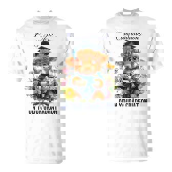 Cute Graduation Highland Cow Holding Diploma T Shirt T-Shirt | Mazezy