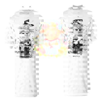 Cute Graduation Lamb Holding Diploma T Shirt T-Shirt | Mazezy