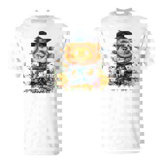 Cute Graduation Lion Holding Diploma T Shirt T-Shirt | Mazezy