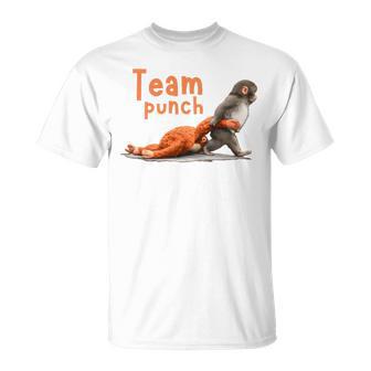 Cute Monkey Punch Holding Plush Toy Animal Lover T-Shirt - Thegiftio UK